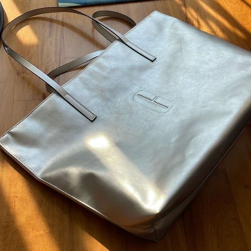 Silver Clinique Carryall Tote bag
